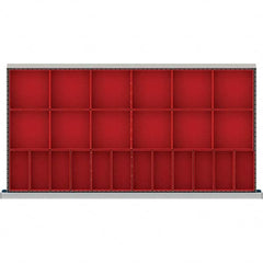 LISTA - 24-Compartment Drawer Divider Layout for 3.15" High Drawers - USA Tool & Supply