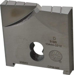 Allied Machine and Engineering - 2-3/8" Diam x 3/8" Thick, Seat Code D, Flat Bottom Spade Drill Insert - Uncoated Powdered Metal, Powdered Metal, Series D - USA Tool & Supply