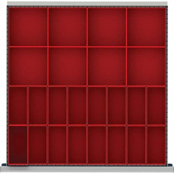 LISTA - 24-Compartment Drawer Divider Layout for 3.15" High Drawers - USA Tool & Supply