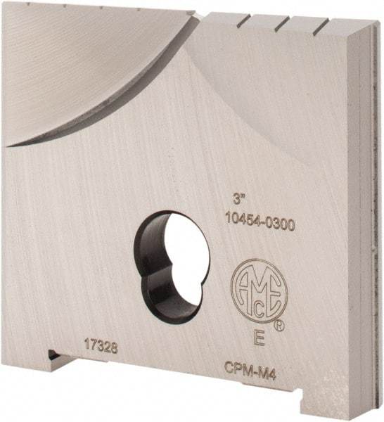 Allied Machine and Engineering - 3" Diam x 7/16" Thick, Seat Code E, Flat Bottom Spade Drill Insert - Uncoated Powdered Metal, Powdered Metal, Series E - USA Tool & Supply