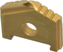 Allied Machine and Engineering - 1-1/8" Diam x 3/16" Thick, Seat Code A, 130° Included Angle Spade Drill Insert - TiN Coated, High Speed Steel, Series A - USA Tool & Supply