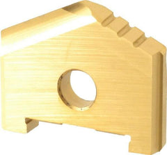 Allied Machine and Engineering - 1-5/32" Diam x 3/16" Thick, Seat Code A, 130° Included Angle Spade Drill Insert - TiN Coated, High Speed Steel, Series A - USA Tool & Supply