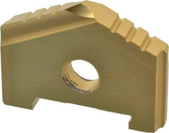 Allied Machine and Engineering - 1-1/4" Diam x 5/8" Thick, Seat Code A, 130° Included Angle Spade Drill Insert - TiN Coated, High Speed Steel, Series A - USA Tool & Supply