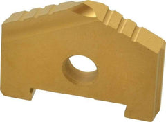 Allied Machine and Engineering - 1-9/32" Diam x 3/16" Thick, Seat Code A, 130° Included Angle Spade Drill Insert - TiN Coated, High Speed Steel, Series A - USA Tool & Supply