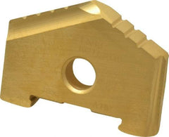 Allied Machine and Engineering - 1-5/16" Diam x 11/16" Thick, Seat Code A, 130° Included Angle Spade Drill Insert - TiN Coated, High Speed Steel, Series A - USA Tool & Supply