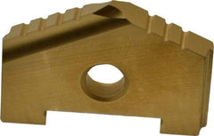 Allied Machine and Engineering - 1-3/8" Diam x 11/16" Thick, Seat Code A, 130° Included Angle Spade Drill Insert - TiN Coated, High Speed Steel, Series A - USA Tool & Supply