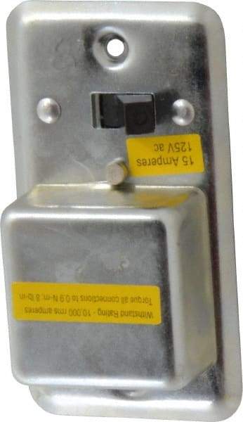 Cooper Bussmann - 125 VAC, Indicating Fuse Cover - For Use with 2-1/4 Inch Handy Boxes, FUSTAT Plug Fuses and FUSTRON Plug Fuses - USA Tool & Supply