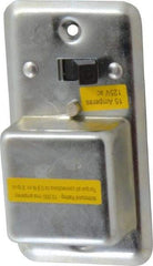 Cooper Bussmann - 125 VAC, Indicating Fuse Cover - For Use with 2-1/4 Inch Handy Boxes, FUSTAT Plug Fuses and FUSTRON Plug Fuses - USA Tool & Supply