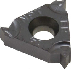 Iscar - 16ER External Right Hand 14 NPT Laydown Threading Insert - Grade IC908, TiAlN Coated Carbide, 9.53mm Inscribed Circle - USA Tool & Supply