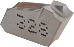 Iscar - GFR J IC328 Grade, 0.1575" Cutting Width, Carbide Cutoff Insert - 6° Right Hand Lead Angle, 0.0098" Cnr Rad, TiCN Coated, Single End - USA Tool & Supply