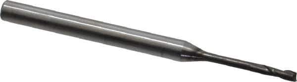 OSG - 1/16", 3/16" LOC, 1/8" Shank Diam, 1-3/4" OAL, 2 Flute, Solid Carbide Square End Mill - Single End, Diamond Finish, Spiral Flute, 30° Helix, Centercutting, Right Hand Cut, Right Hand Flute, Series 7020 - USA Tool & Supply
