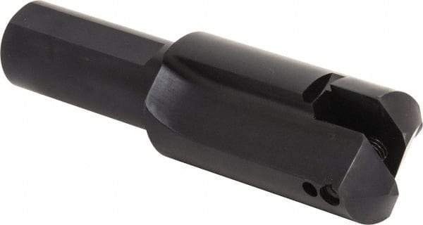 Allied Machine and Engineering - Series E, 2-1/2 to 3-3/8" Diam, 1-3/4" Diam Straight Shank, Straight Flute Spade Drill - 5-1/2" Max Depth, 6-1/16" Body Length, 9" OAL, Short Length - USA Tool & Supply
