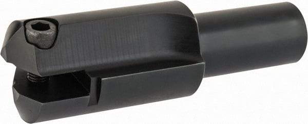Allied Machine and Engineering - Series F, 3 to 3-7/8" Diam, 2" Diam Straight Shank, Straight Flute Spade Drill - 5-1/2" Max Depth, 6-3/4" Body Length, 9-1/2" OAL, Short Length - USA Tool & Supply