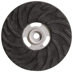 Made in USA - 7" Diam Locking Nut Disc Backing Pad - Soft Density, 8,500 RPM - USA Tool & Supply