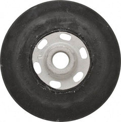 Made in USA - 4-1/2" Diam Disc Backing Smooth Backing Pad - 5/8" Shank Diam, Soft Density, 11,000 RPM - USA Tool & Supply