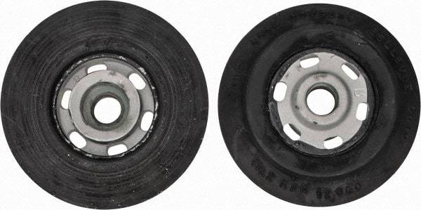 Made in USA - 4" Diam Disc Backing Smooth Backing Pad - Medium Density, 12,000 RPM - USA Tool & Supply
