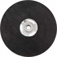 Made in USA - 9" Diam Locking Nut Disc Backing Pad - Medium Density, 6,500 RPM - USA Tool & Supply
