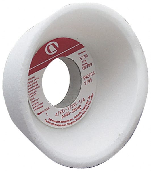 Grier Abrasives - 5 Inch Diameter x 1-1/4 Inch Hole x 1-3/4 Inch Thick, 80 Grit Tool and Cutter Grinding Wheel - USA Tool & Supply