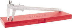 Starrett - 0 to 12" Stainless Steel Vernier Caliper - 0.02mm Graduation, 0.025 (Per 300mm)mm Accuracy - USA Tool & Supply