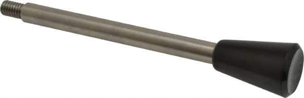 Gibraltar - 5/16-18 Stem, 0.98" Knob Diam, 5/16" Shaft Diam, Type C Gear Lever with Taper End - 0.51" Thread Length, 5.43" Handle Length, Stainless Steel Shaft, Phenolic Knob - USA Tool & Supply
