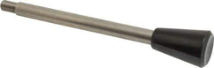 Gibraltar - M8x1.25 Stem, 0.98" Knob Diam, 0.39" Shaft Diam, Type C Gear Lever with Taper End - 0.51" Thread Length, 5.43" Handle Length, Stainless Steel Shaft, Phenolic Knob - USA Tool & Supply