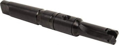 Allied Machine and Engineering - Series A, 31/32 to 1-3/8" Diam, 4MT Taper Shank, Straight Flute Spade Drill - 3" Max Depth, 5-15/32" Body Length, 9-9/16" OAL, Short Length, Through Coolant - USA Tool & Supply