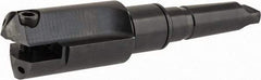 Allied Machine and Engineering - Series F, 3 to 3-7/8" Diam, 5MT Taper Shank, Straight Flute Spade Drill - 5-1/2" Max Depth, 9-5/16" Body Length, 13-15/16" OAL, Short Length, Through Coolant - USA Tool & Supply