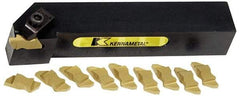 Kennametal - NS, Right Hand, 0.21" Max Depth of Cut, 4.95mm Max Groove Width, Indexable Grooving Tool Holder - N.3R Insert Compatibility, 1" Shank Height, 1" Shank Width, 6" OAL - USA Tool & Supply
