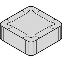 Kennametal - SNXF43 GP Grade KCK20 Carbide Milling Insert - AlCrN Finish, 4.68mm Thick, 1/2" Inscribed Circle, 1.2mm Corner Radius - USA Tool & Supply