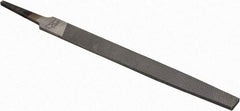 Nicholson - 6" Long, Smooth Cut, Mill American-Pattern File - Single Cut, 7/64" Overall Thickness, Tang - USA Tool & Supply