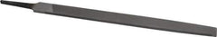 Nicholson - 12" Long, Second Cut, Mill American-Pattern File - Single Cut, 7/32" Overall Thickness, Tang - USA Tool & Supply