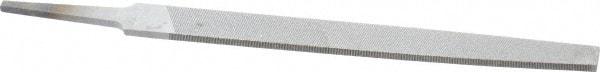 Nicholson - 6" Long, Second Cut, Flat American-Pattern File - Double Cut, 5/32" Overall Thickness, Tang - USA Tool & Supply