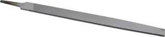 Nicholson - 12" Long, Smooth Cut, Flat American-Pattern File - Double Cut, 9/32" Overall Thickness, Tang - USA Tool & Supply