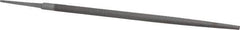 Nicholson - 12" Long, Smooth Cut, Round American-Pattern File - Single Cut, Tang - USA Tool & Supply