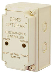 Gems Sensors - 158°F Max, Liquid Level Controller for Electro Optic Switches - Converts TTL Output Signal to an SPDT 5 Amp. Relay Output, SPDT, 5 Amps at 115 VAC Switch Logic - USA Tool & Supply