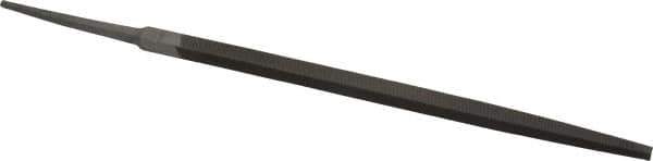 Nicholson - 6" Long, Smooth Cut, Square American-Pattern File - Double Cut, Tang - USA Tool & Supply