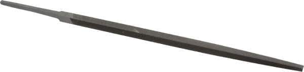 Nicholson - 8" Long, Smooth Cut, Square American-Pattern File - Double Cut, Tang - USA Tool & Supply