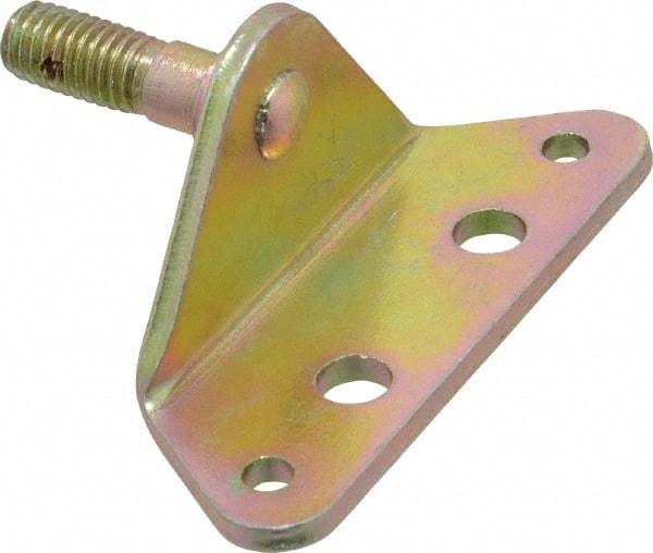 Value Collection - M8 x 1.25 Yellow Zinc Angle Bracket - For Hydraulic Dampers & Gas Springs - USA Tool & Supply