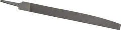 Nicholson - 10" Long, Smooth Cut, Knife American-Pattern File - Double Cut, 1/4" Overall Thickness, Tang - USA Tool & Supply