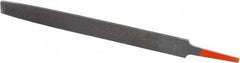 Simonds File - 8" Long, Bastard Cut, Flat American-Pattern File - Double Cut, 7/32" Overall Thickness, Tang - USA Tool & Supply