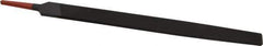 Simonds File - 12" Long, Smooth Cut, Flat American-Pattern File - Double Cut, 9/32" Overall Thickness, Tang - USA Tool & Supply