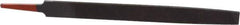 Simonds File - 8" Long, Smooth Cut, Mill American-Pattern File - Single Cut, 9/64" Overall Thickness, Tang - USA Tool & Supply