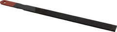 Simonds File - 10" Long, Bastard Cut, Smooth Cut, American-Pattern File - Single, Double Cut, 3/16" Overall Thickness, Handle - USA Tool & Supply