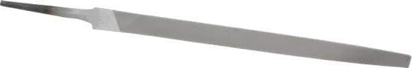 Nicholson - 8" Long, Smooth Cut, Triangle American-Pattern File - Double Cut, Tang - USA Tool & Supply