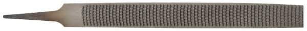 Nicholson - 8" Long x 29/32" Wide x 1/4" Thick Cabinet Half Round Rasp - Second Cut - USA Tool & Supply