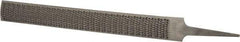 Nicholson - 10" Long x 1-1/8" Wide x 9/32" Thick Cabinet Half Round Rasp - Second Cut - USA Tool & Supply