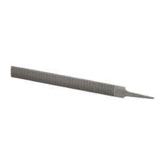 Nicholson - 12" Long x 1-11/32" Wide x 11/32" Thick Cabinet Half Round Rasp - Second Cut - USA Tool & Supply