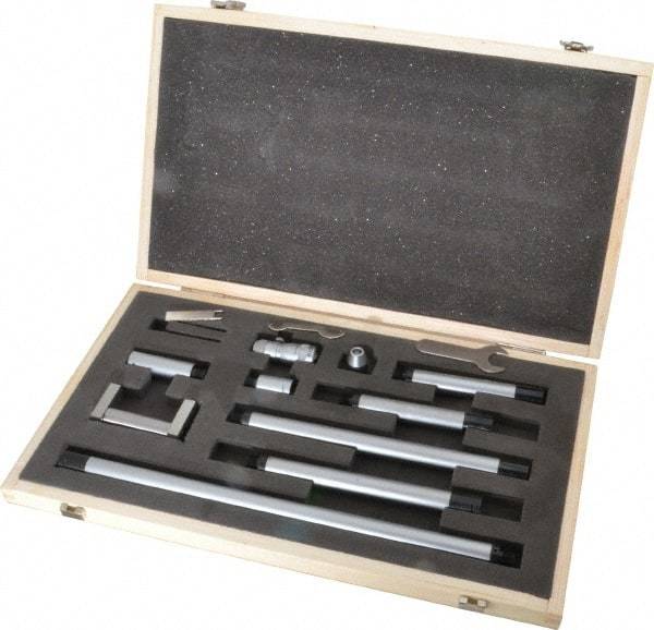 SPI - 2 to 40 Inch Range, Carbide Mechanical Inside Tubular Micrometer - 0.001 Inch Graduation, 0.0001 Inch Accuracy - USA Tool & Supply