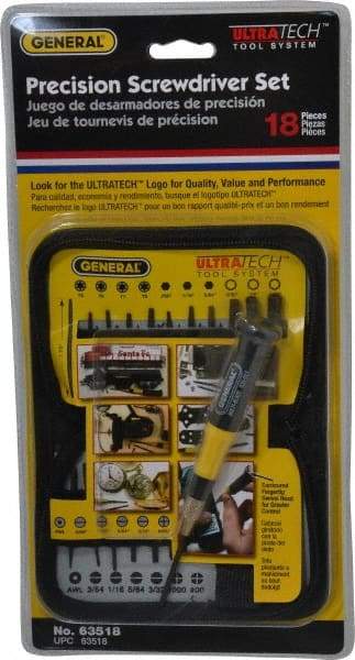 General - 17 Piece Bit Screwdriver - USA Tool & Supply