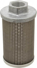 Flow Ezy Filters - 60 Mesh, 38 LPM, 10 GPM, 3.3" Diam, Female Suction Strainer without Bypass - 1 Port NPT, 5.8" Long - USA Tool & Supply
